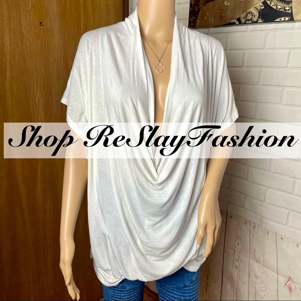 White House Black Market White Layered Top